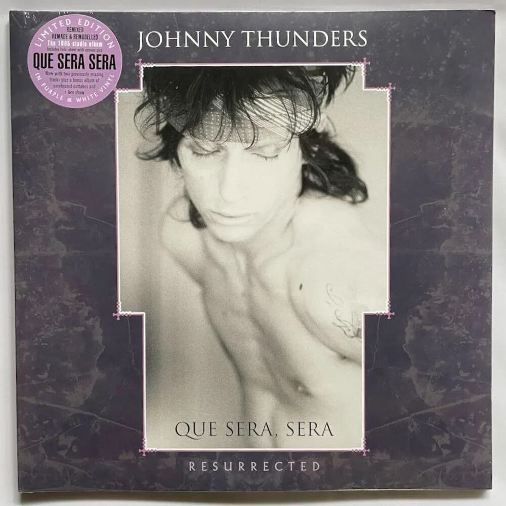 Johnny Thunders – Que Sera Sera: Resurrected – Purple and White Double Vinyl, LP